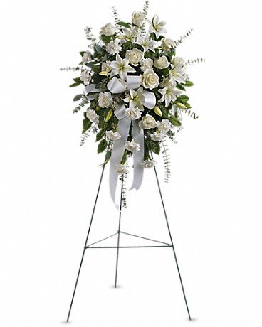 Sentiments of Serenity Spray Sympathy Arrangement