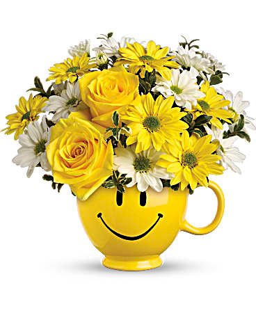 Teleflora's Be Happy® Bouquet with Roses Bouquet