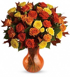 Teleflora's Fabulous Fall Roses in Reading PA, Heck Bros Florist